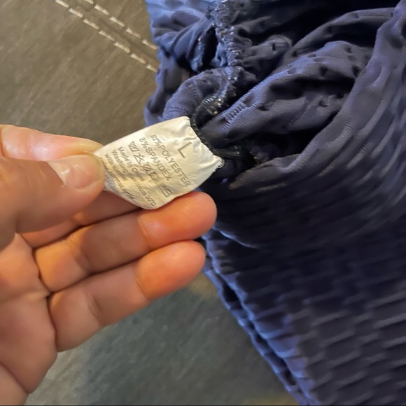 Navy Full Length Workout Leggings - Picture 2 of 4